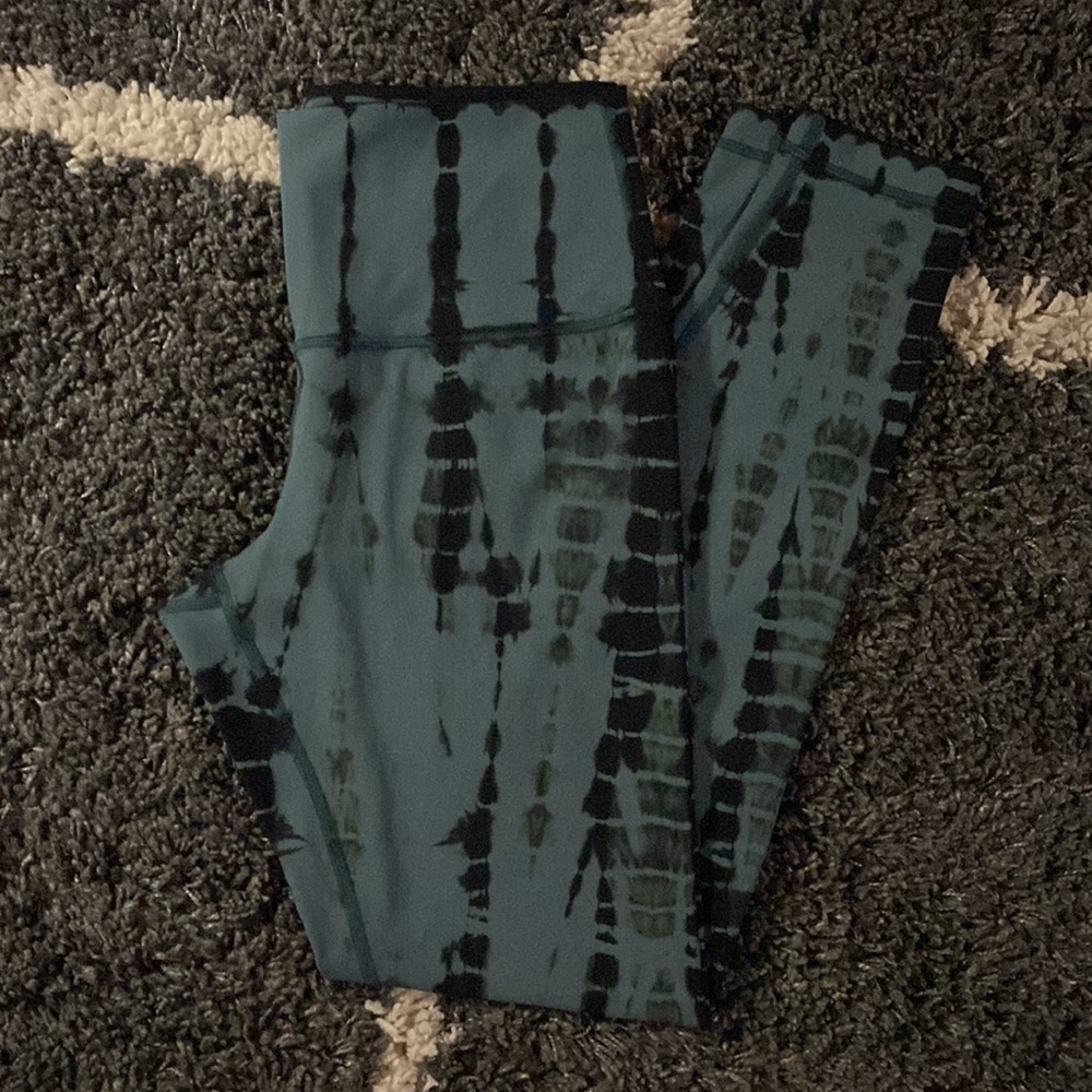 lululemon athletica Tie-Dye Leggings - Black and Green